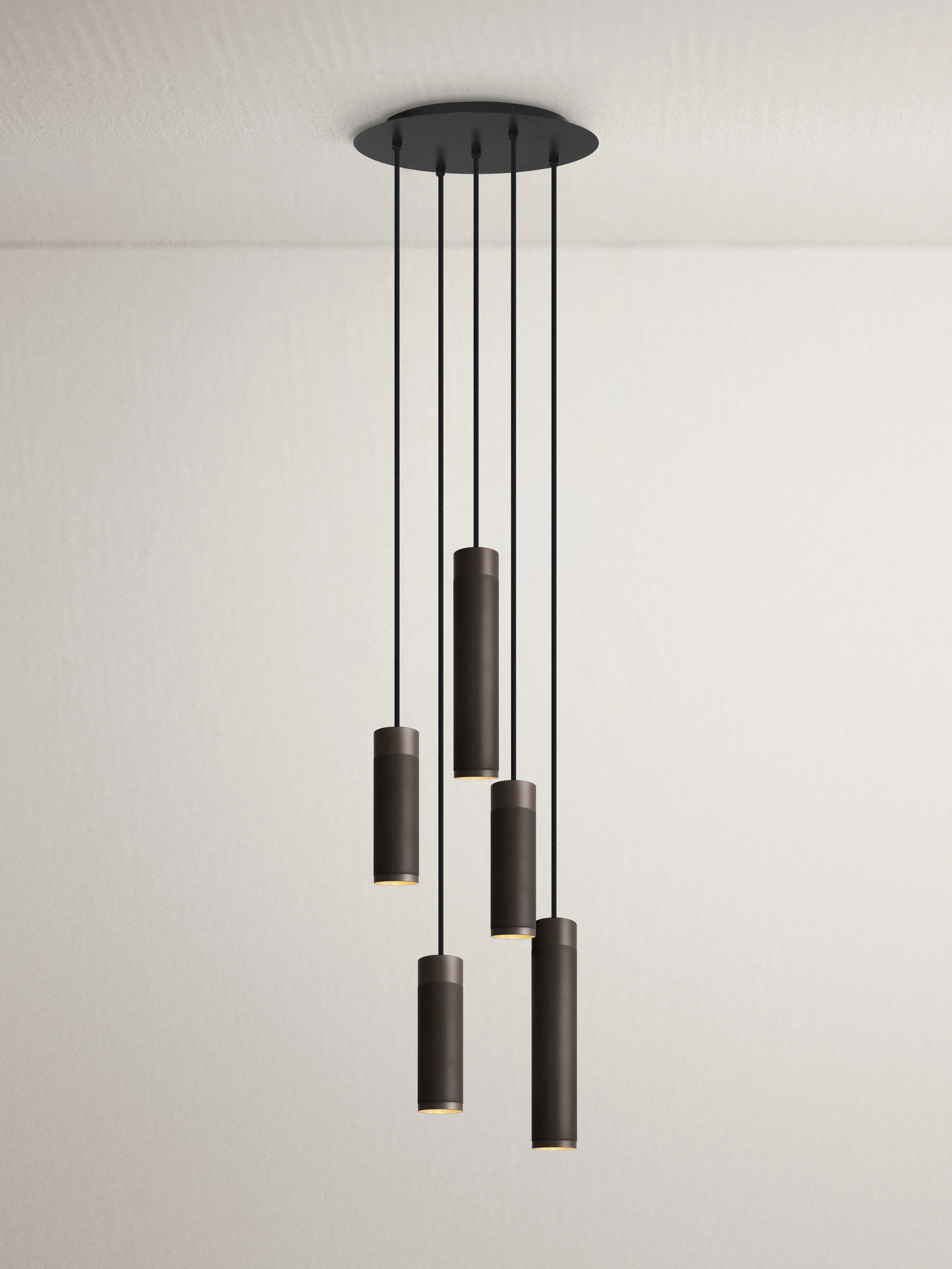 Patrone Pendant Cluster 5-light Lamp, Brass — Thorup Copenhagen